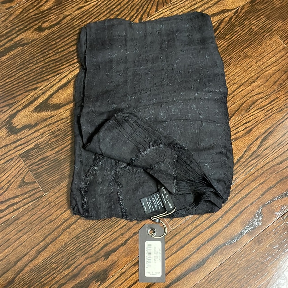 Rag and Bone Oversized Black Elyse Scarf.